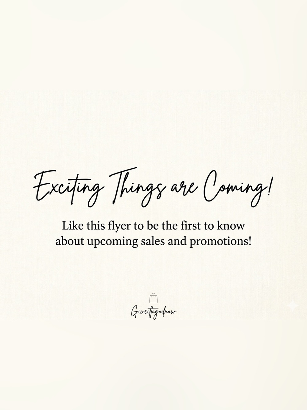 👀 Like To Be Notified Of Sales & Other Promotions